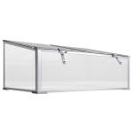 Outsunny 71” Aluminum Greenhouse Plants Raised Bed Vented Cold Frame Protector Transparent(c-2)