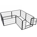 Pawhut Heavy Duty Pet Play Pen, size (80 x 60 cm)-Black(c-1)