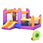 Outsunny Kids Bounce Castle Inflatable Trampoline Slide Pool Basket 3 x 2.75 x 2.1m(c-1)