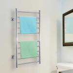 HOMCOM Electric Heated Towel Rail-Cream White(c-2)