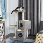 PawHut Multi Level Cat tree w/ scratching posts Hammock(c-4)