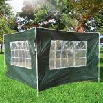 Outsunny 3x2 m Canopy Gazebo Marquee Replacement Side Panel-Green(c-3)