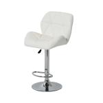 HOMCOM PU Leather Bar Stool W/Chrome Metal Base-Black(c-1)