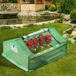 Outsunny Greenhouse W/ Shelves, 143x73x95 cm-Dark Green(c-1)