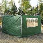 Outsunny 3m Gazebo Exchangeable Side Panel Panels W/ Window-Blue(c-3)