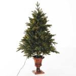 HOMCOM Christmas Tree, 210H cm, W/Replica Berry And Spruce-Grey(c-3)
