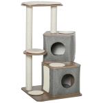 PawHut Cat Tree Multi-level Kitten Tower w/ Scratching Post Condo Plush Perches(c-13)