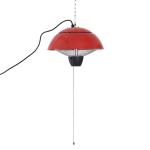 Outsunny Patio Heater, 1500W, Aluminium-Red(c-1)