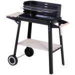 Outsunny Camping Cupboard Foldable Camping Kitchen Storage Unit w/ Windshield & 6 Shelves(c-5)