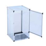PawHut Aluminium Fresh Air Screen Vivarium, Waterproof, 45Lx45Wx80H cm(c-1)