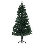 HOMCOM 3ft 90cm Green/White Artificial Christmas Tree W/ Prelit LED Lights-Multicolor(c-4)