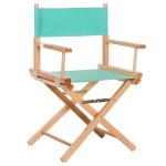HOMCOM Wooden Director's Folding Chair, Oxford Fabric, Beech,54L-Black(c-2)