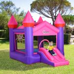 Outsunny Kids Bouncy Castle House Inflatable Trampoline with Blower for Kids Age 3-12 Football Field Design 2.25 x 2.2 x 1.95m(c-8)