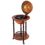 HOMCOM MDF Retro Globe Design Mini Bar Drinks Cabinet Brown(c-2)