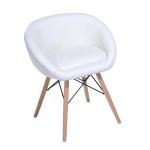 HOMCOM Tufted Dining Chairs Velvet-Touch Fabric Accent Chairs with Wood Legs(c-3)