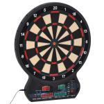 HOMCOM Plastic LED Electronic Dartboard w/ 12 Darts(c-3)