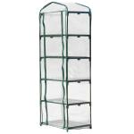 Outsunny Outdoor PE Greenhouse Steel Frame Plant Cover with Zipper 100L x 50W x 150HCM - Green(c-3)