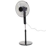 HOMCOM ABS Oscillating 3-Speed Settings Tower Fan w/ Remote Control Black(c-1)