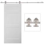 HOMCOM Sliding Wood Barn Door Hardware Kits Track Roller(c-2)