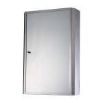 HOMCOM 60L×40W×13T cm Stainless Steel Wall Mirror Cabinet-Silver(c-2)