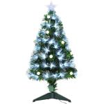 HOMCOM 150CM Pre-Lit Fibre Optic Christmas Tree Metal Base 170 Branch Tip LED Lights(c-3)