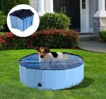 Pawhut Φ100x30H cm Pet Swimming Pool-Blue(c-1)