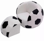 HOMCOM Kids Children Football Chair Armchair Sofa and Stool sport theme childrens playroom Fanatic