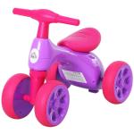 HOMCOM Toddler Training Walker Balance Ride-On Toy with Rubber Wheels Purple(c-1)