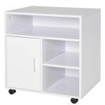 HOMCOM Particle Board 4-Compartment Storage Unit White(c-2)