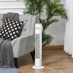 HOMCOM Tower Fan with 3 Speed 3 Mode 10h Timer 70° Oscillation LED Remote Controller(c-2)