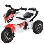 HOMCOM Toddlers 3-Wheel Plastic Motorcycle Push Walker Blue/White(c-1)