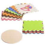 HOMCOM Puzzelmat 25 stukjes met muziekinstrumenten kinderspeeltapijt vloermat EVA gekleurd