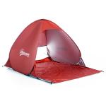Outsunny 2 Person Pop Up UV Shelter Shade-Orange(c-3)