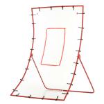 HOMCOM Steel Frame Adjustable 5-Angle Rebounder Goal Red/White(c-1)