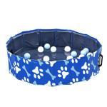 PawHut Dog Swimming Pool Foldable Pet Bathing Shower Tub Padding Pool Φ80×20Hcm XS(c-2)