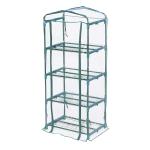 Outsunny Outdoor PE Greenhouse Steel Frame Plant Cover with Zipper 100L x 50W x 150HCM - Green(c-7)