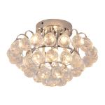 HOMCOM 30x30cm K9 Crystal Droplets Ceiling Pendant Light Silver(c-2)