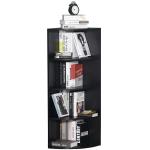 HOMCOM vrijstaande stelling hoekkast boekenkast opbergkast badkamerstelling decoratieve stelling houten stelling 4 vakken
