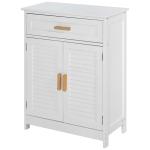 badkamerkast badkamermeubel hoge kast badkamerplank badmeubel wit 34x24x170 cm(c-1)