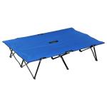 Outsunny Oxford Cloth Folding Single Camping Bed Lounger Green(c-2)