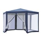 Outsunny Garden Gazebo W/Mosquito Net-Brown(c-3)