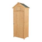 Outsunny Garden Shed, Water-resistant Spire Roof-Burlywood Colour(c-1)