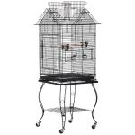 Bird Cage 51Lx51Wx137H cm, Metal Wire, Steel Pipe-Black(c-3)