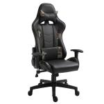 Vinsetto PU Leather Holographic Accent Gaming Chair w/ Pillows Red(c-2)