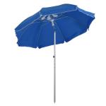 Outsunny Arc. 1.9m Beach Umbrella w/ Adjustable Angle Pointed Design Carry Bag Orange(c-1)