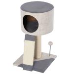 PawHut Cat Tree Tower w/ Scratching Posts Sisal Hanging Ball Condo 60 x 40 x 114cm(c-4)