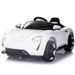 Kinderauto met afstandsbediening elektrische auto kindervoertuig kinderwagen wit(c-1)