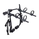 HOMCOM Metal 3 Bike Rear Hitch Mount w/ Fix Strap Black(c-5)