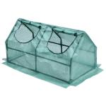 Outsunny Polytunnel Greenhouse, Steel Frame, XS size(c-1)