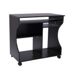 Computertafel bureau werkstation flexibel MDF staal zwart/wit(c-2)